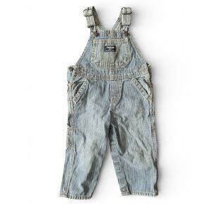 OshKosh B'gosh Classic Blue Striped Railroad Overalls